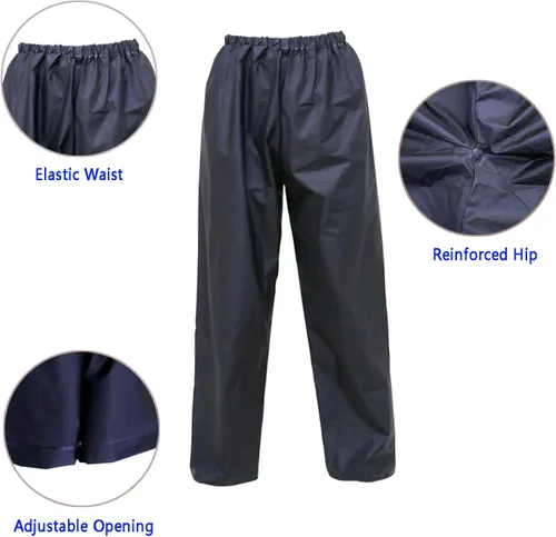 Vista 5 de Ultra-Lite Rain Suit for Men Women Waterproof Protective Rain Coat with Pants 2 Pieces Rain Gear