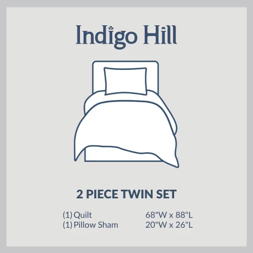 Vista 5 de Indigo Hill by HiEnd Accents - Juego de edredón de 2 piezas con fundas de almohada, tamaño individual, color liso negro, ropa de cama de lujo