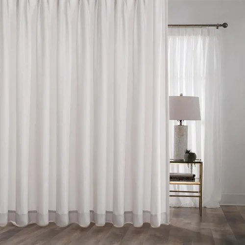Vista 9 de 2 cortinas con plisado de pellizco para ventana, semitraslúcidas, de 63 pulgadas de largo, color gris y azul, con tacto suave de lujo de terciopelo