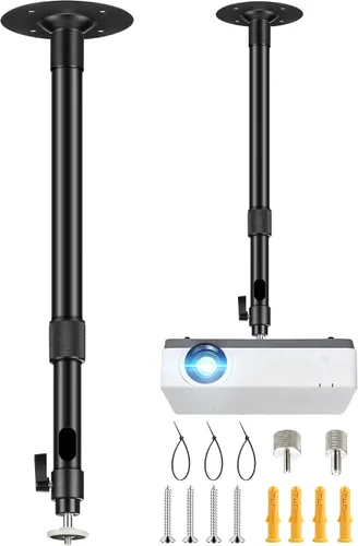 Vista 12 de 2-Be-Best Soporte para Proyector Mejorado, Soporte de Techo Extensible para Proyector, Soporte de Pared para Proyectores con Longitud Extensible