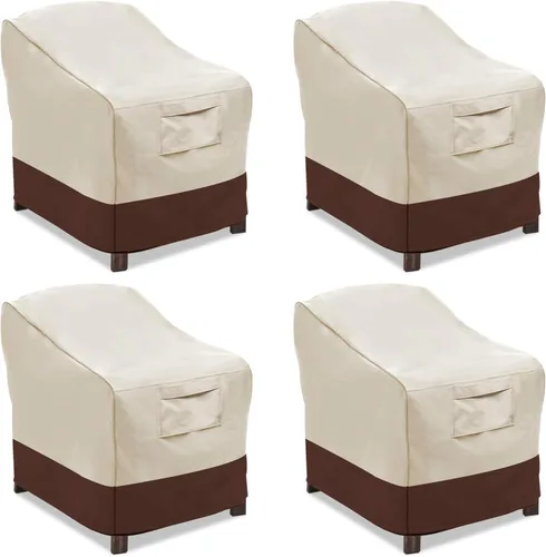 Vista 15 de Vailge Funda de sofá biplaza para banco de patio de 2 plazas, 100% impermeable, funda para muebles de patio con ventilación de aire, tamaño S beige
