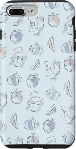 Vista 12 de Disney Carcasa para iPhone 17, diseño de acuarela de Cenicienta, color azul