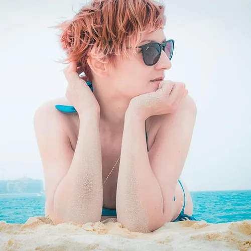 Vista 7 de Pro Acme Gafas de sol polarizadas para mujeres y hombres, redondas, clásicas, 100% con protección UV, ligeras, TR90, montura irrompible