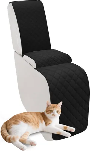 Vista 33 de Fundas para sofá modular reclinable, de terciopelo en forma de L, funda de consola central para perros y mascotas, lavable antideslizante, 1 funda