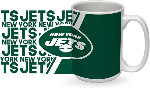 Vista 10 de Rico Industries NFL Football 15 oz White Ceramic Mug