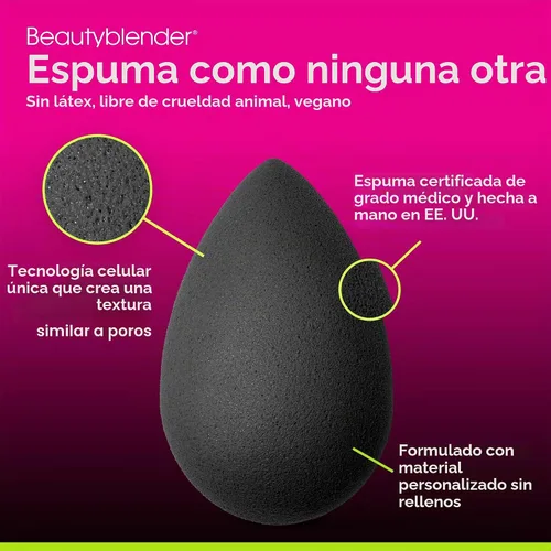 Vista 4 de beautyblender micro.mini pro: Mini esponjas de maquillaje para licuadora de belleza, perfectas para contornear y enmascarar, veganas y libres