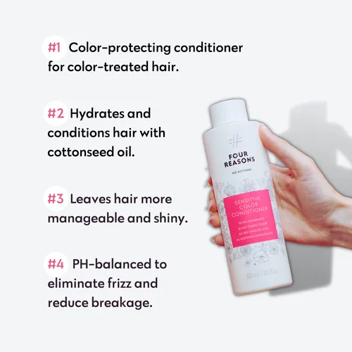 Vista 2 de No nothing Acondicionador de color para cabello teñido – Acondicionador hidratante seguro para el color – Sin fragancia, hipoalergénico