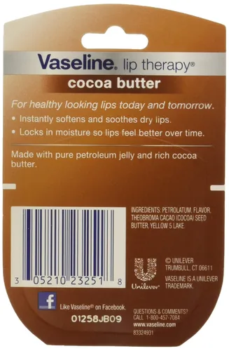 Vista 2 de Vaseline Lip Therapy Manteca de cacao, 0.25 oz (paquete de 10)