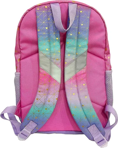 Vista 4 de Disney Princess - Mochila para niñas con bolsa de almuerzo juego de 4 piezas, Princesa 4 piezas