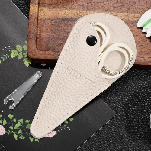 Vista 4 de Tijeras de costura pequeñas, tijeras de precisión de punta afilada para manualidades, costura, bordado, punto de cruz, detalle de ganchillo, corte
