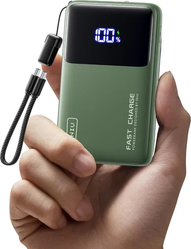 Vista 11 de INIU Banco de energía, compacto 10000mAh 45W PD cargador portátil de carga Negro