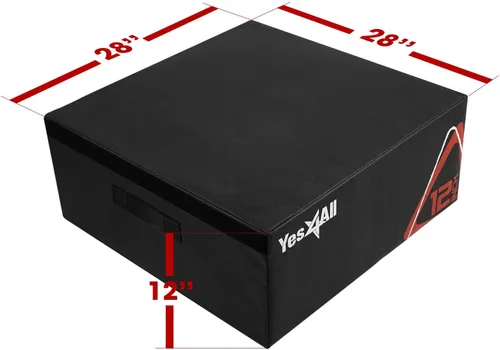 Vista 2 de Yes4All Caja pliométrica ajustable de espuma suave, entrenador de saltos - Para ejercicios pliométricos y acondicionamiento, múltiples variaciones