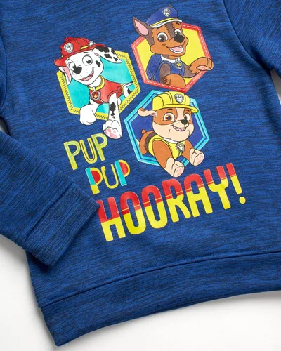 Vista 5 de Nickelodeon Sudadera con capucha de Paw Patrol para niños, Chase, Marshall, Rubble, Skye (2T-7)
