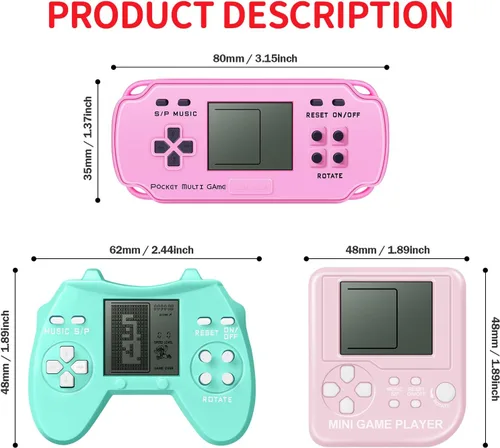 Vista 4 de SSRMX 24 piezas de recuerdos de fiesta de videojuegos para niños, mini recuerdos de fiesta de juegos, regalos a granel, juguetes, bolsas de regalo