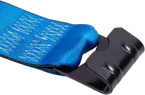 Vista 3 de Mytee Products Kinedyne Correas de Cabrestante 4" x 30' Azul Resistentes para Sujeción con Ganchos Planos WLL# 5400 lbs Control de Carga de 4