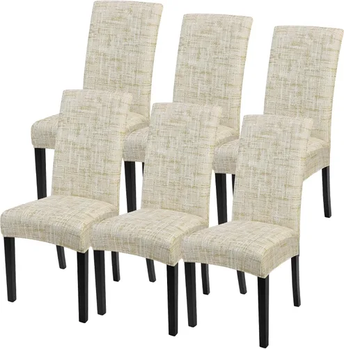Vista 91 de SearchI Juego de 2 fundas elásticas para sillas Parsons de comedor, fundas elásticas con estampado de elastano, extraíbles, lavables, fundas
