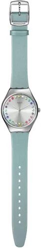 Vista 2 de Swatch Colección Reloj de cuarzo Skin Irony Gleam Team, Gris