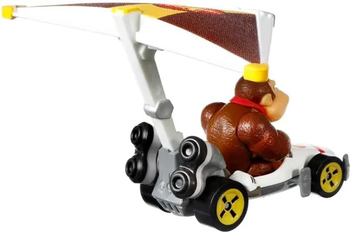 Vista 3 de Hot Wheels Mario Kart Glider Donkey Kong - Auto fundido a presión [B-Dasher + Super Gilder]