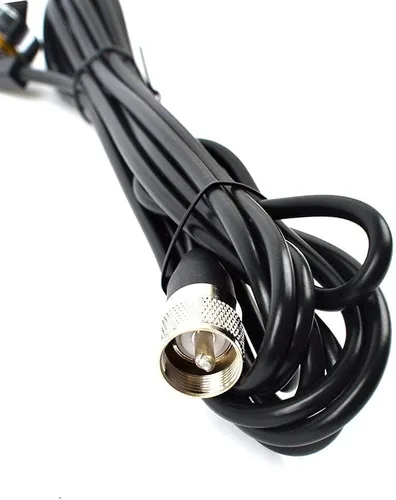 Vista 7 de HYS NMO 2M VHF-Band Amateur Trunk/Hole Mount 136-174Mhz Antenas con agujero de soporte en L de acero inoxidable y cable coaxial RG-58 de 13