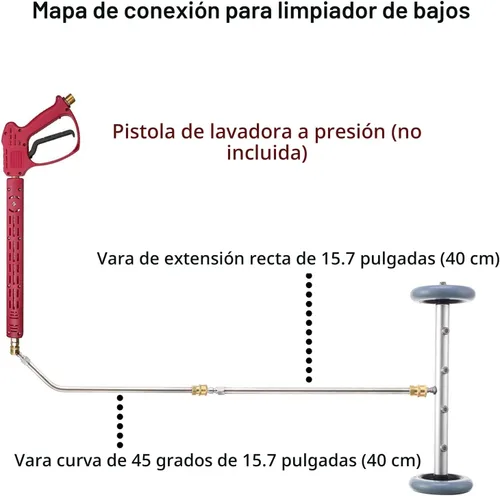 Vista 2 de RIDGE WASHER Limpiador a presión del tren de rodaje, 16 pulgadas, 4000 PSI