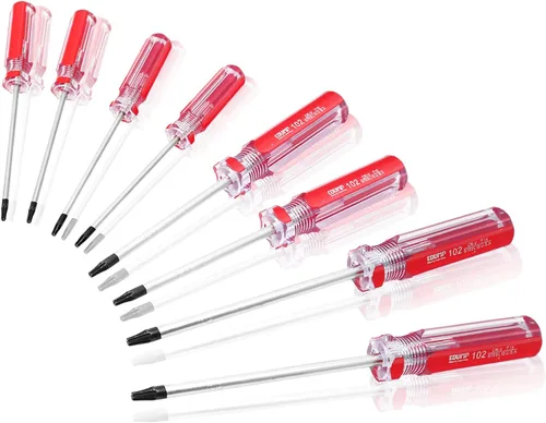 Vista 9 de Bonsicoky Destornillador Torx T6 con Punta Magnética y Empuñadura de Plástico, Destornillador Torx para Reparación de Computadoras