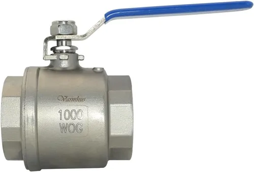 Vista 8 de VARMHUS - Válvula de bola de puerto completo de acero inoxidable 316 NPT hembra con mango de vinilo WOG1000 (1 pulgada)