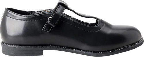 Vista 4 de bebe Zapatos planos para niña de cuero sintético Mary Jane, zapatos de uniforme escolar para niñas, zapatos casuales para niñas (5-7 niños grandes)
