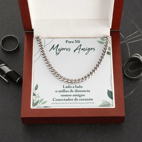 Vista 3 de Regalo Para Mi Mejor Amiga - Regalo Para Una Amiga, Un Regalo Unico Para El Amor De Mi Vida, Para El Amor De Mi Vida, Collar Y Mensaje, Regalos Para