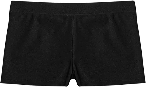 Vista 5 de Hedmy Pantalones cortos de gimnasia atléticos elásticos para niñas pequeñas
