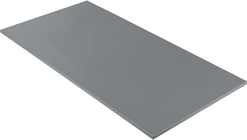 Vista 48 de 36x20 pulgadas Mesa Negra Universal, Escritorio Sólido de Una Pieza, Encimera Reversible de Melamina, Dobles Escritorios, L-Escritorio DIY