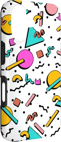 Vista 3 de Vintage Geometría Forma Patrón Retro 80s 90's Nostalgia Case para iPhone 17
