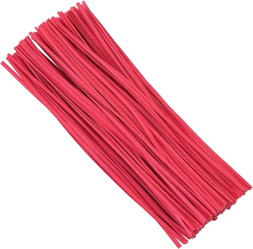 Vista 4 de Tangyinrd 300 lazos de plástico rojo de 5 pulgadas, bridas para cables, para bolsos, herramientas de jardinería