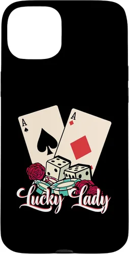 Vista 9 de Lucky Lady Poker Player Gambling Casino Gambler Case for iPhone 16