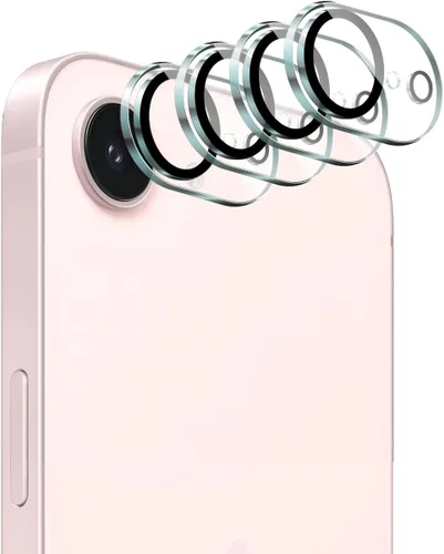 Vista 18 de Paquete de 2+2 protectores de pantalla de vidrio templado antiluz azul y protector de lente de cámara para iPhone 17e/16e, protección ocular