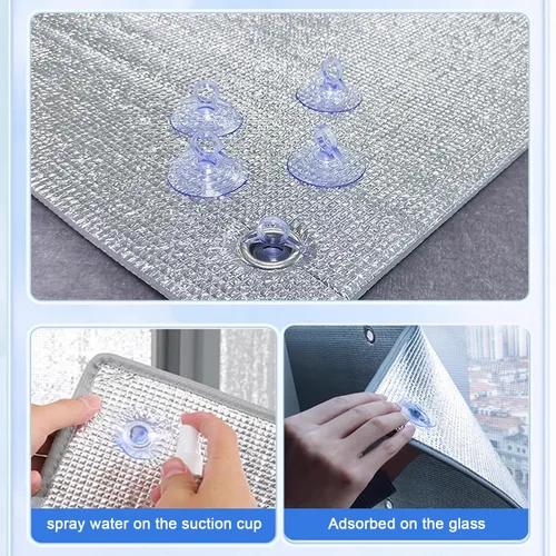 Vista 9 de Película opaca total para ventana, protección solar para el hogar, balcón, película para tintar para ventana, bloqueo solar, anti UV, control