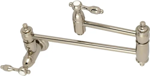 Vista 12 de Kingston Brass KS3103TAL - Grifo de cocina para relleno de olla de montaje en pared, latón antiguo