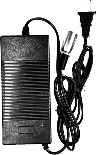 Vista 2 de Reemplazo nueva bicicleta eléctrica ebike 48 V cargador de batería de litio 3 pin XLR enchufe 54.6 V 2A 13S