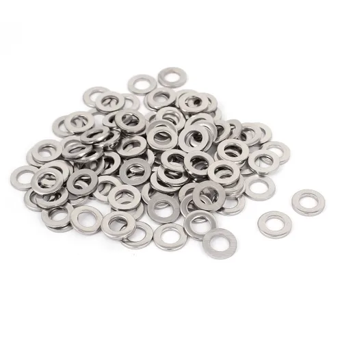 Vista 5 de uxcell Arandela plana sellada de acero inoxidable M1.0.236 x 0.012 in para tornillo de perno 100Pcs