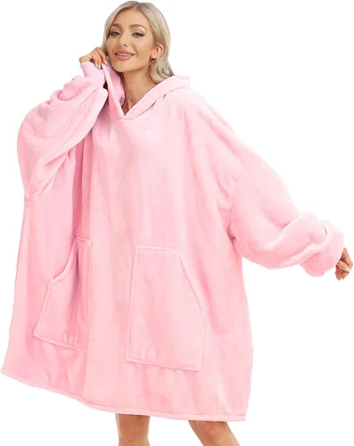 Vista 11 de Kipswiza Blanket Hoodie - Wearable Blankets Oversized Cozy Flannel Sweatshirt Blanket as Gifts for Adult Women Men