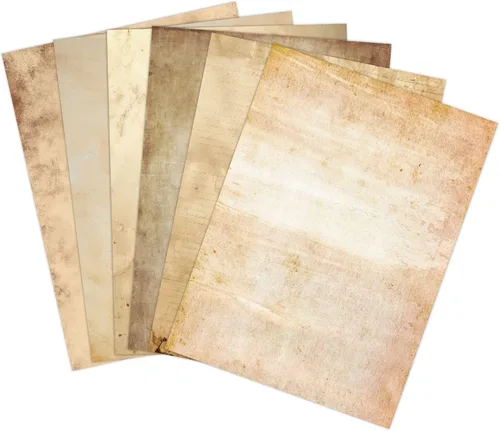 Vista 4 de 48 hojas de papel pergamino añejado A4, antiguo, doble cara, suave para inyección de tinta e impresión láser, ideal para escribir, invitaciones