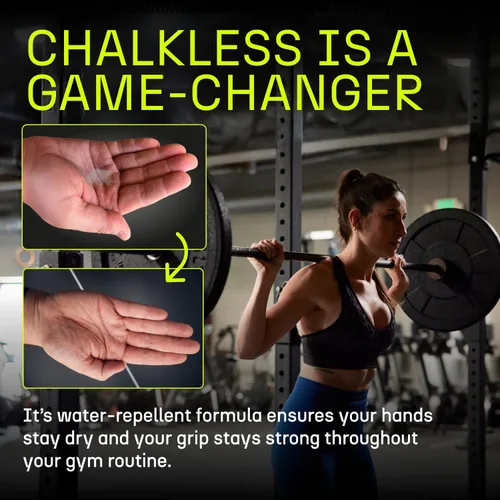 Vista 4 de Mejorador de agarre Chalkless, reemplazo menos desordenado y no tóxico para tiza líquida, solución de agarre para levantamiento de pesas