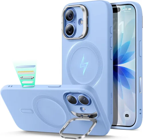 Vista 89 de ESR Funda para iPhone 13 Pro, compatible con MagSafe, protección de grado militar a prueba de golpes, soporte de anillo de cámara integrado, funda