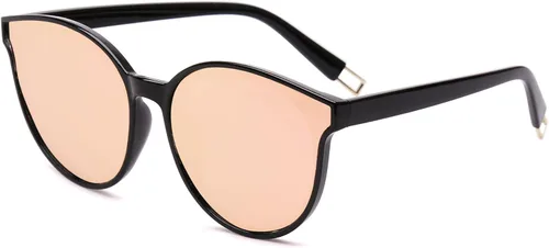 Vista 14 de SOJOS Gafas de sol redondas de moda para mujeres y hombres, estilo vintage de gran tamaño SJ2057 Tortuga ámbar/gris