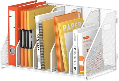 Vista 11 de Organizador de carpetas, soporte para archivos de revista con 5 Negro