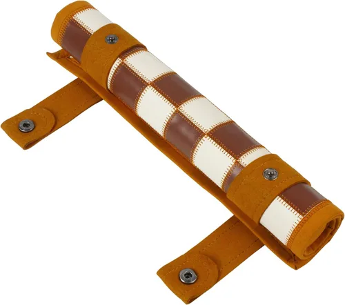 Vista 7 de Andux Juego de ajedrez portátil de microfibra de backgammon plegable PGSLQ-01 (ajedrez 3 en 1 - marrón)