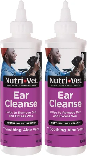 Vista 8 de Nutri-Vet Limpieza de Oídos para Perros, Limpiador Líquido de Oídos con Aloe Calmante y Ácido Salicílico, Elimina y Limpia la Cera, la Suciedad