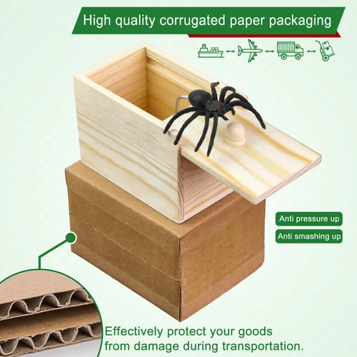 Vista 3 de Caja de araña, juguete de broma, regalo divertido de cumpleaños para hombres y mujeres, regalos sorpresa para marido, hija, hijo, papá o esposa