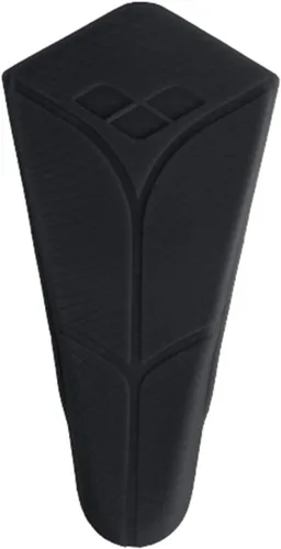 Vista 3 de Arena Powerfin - Aleta de entrenamiento de natación, hoja corta, de silicona, con tacón cerrado, bolsillo completo para el pie Negro/Plateado