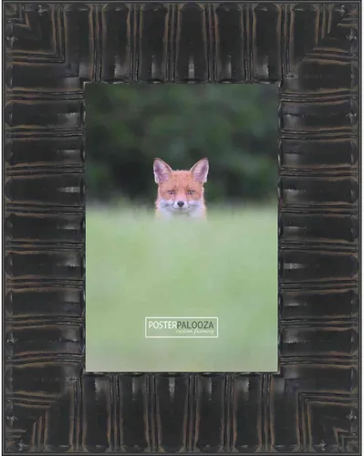 Vista 9 de Poster Palooza 5x5 Inch Ornate Black Complete Wood Square Picture Frame with UV Acrylic Plexiglass, Foam Board Backing & Hardware Included - 5x5