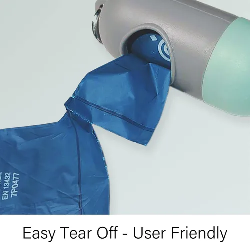 Vista 6 de Home Bolsas compostables para excrementos de perro con asas, bolsas extragruesas a prueba de fugas, sin perfume y ecológicas, 9 x 13 pulgadas